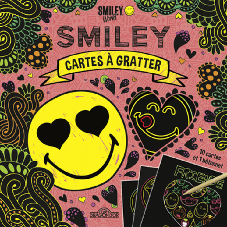 SMILEY - CARTES A GRATTER - AMITIE