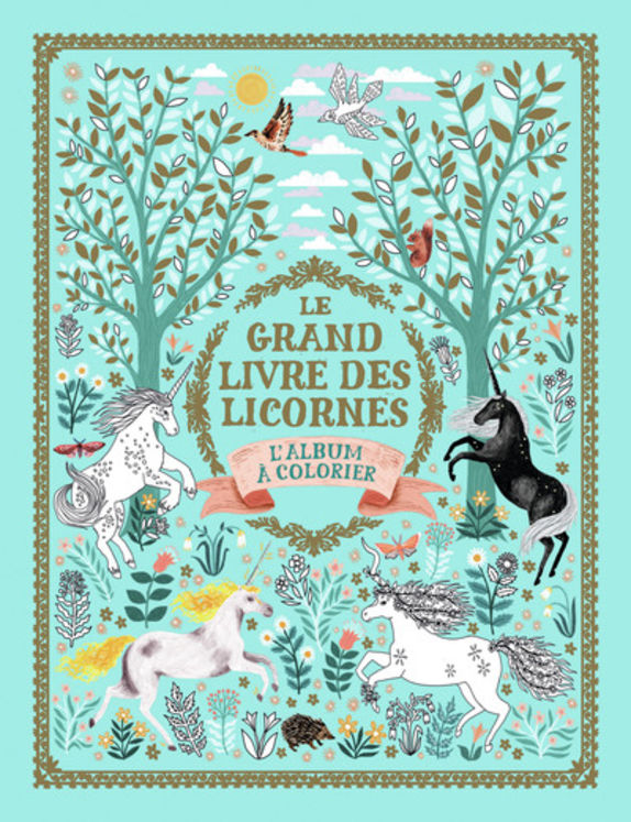 GRAND LIVRE DES LICORNES - L´ALBUM A COLORIER
