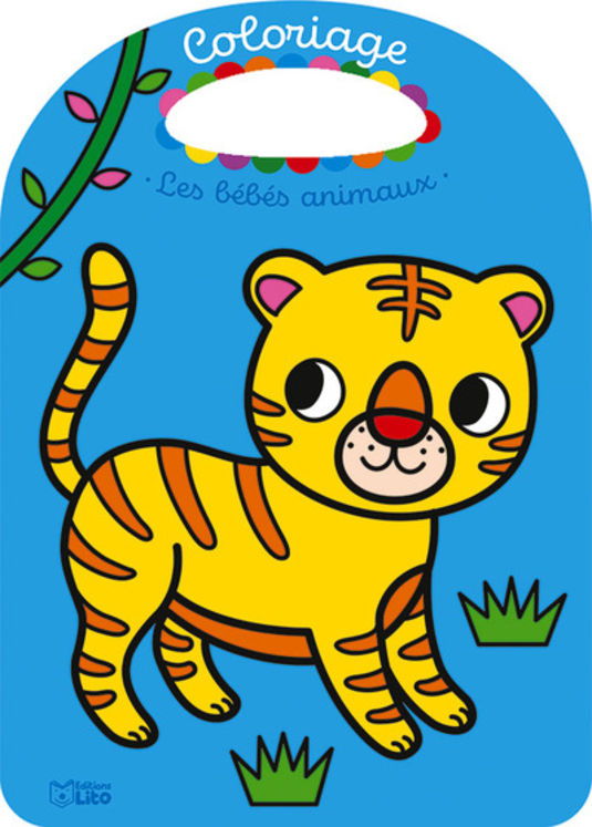 COLORIAGE BEBES ANIMAUX SAUVAGES - TIGRE