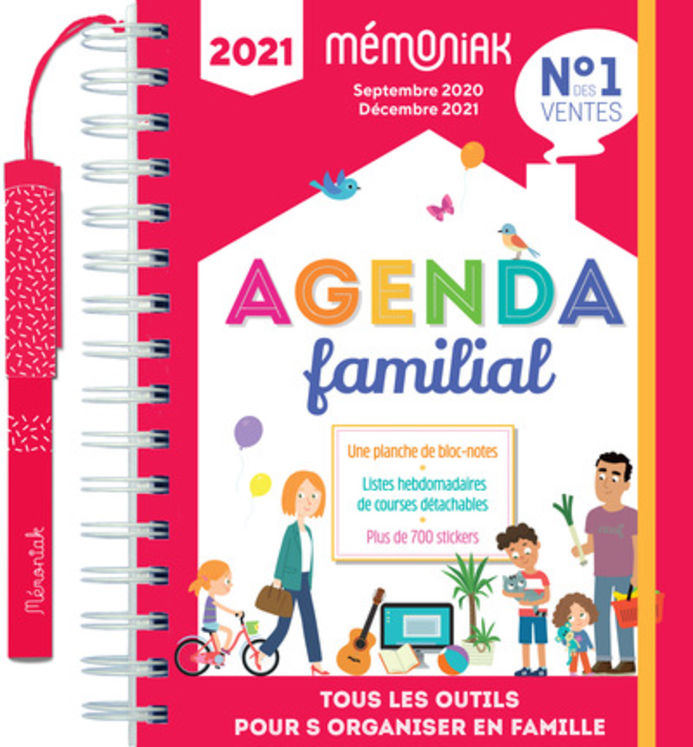 AGENDA FAMILIAL MEMONIAK 2020 - 2021