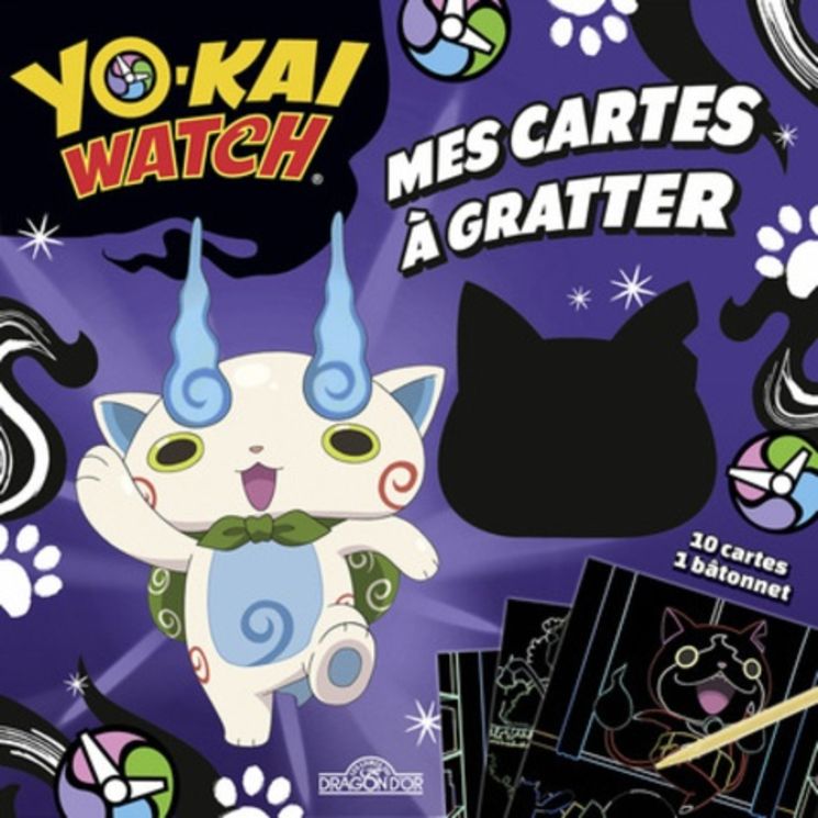 YO KAI WATCH - MES CARTES A GRATTER - DRAGON D OR