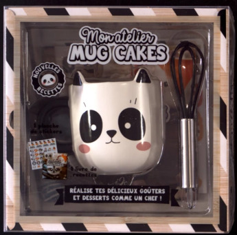 MON ATELIER MUG CAKE + STICKERS - PANDA