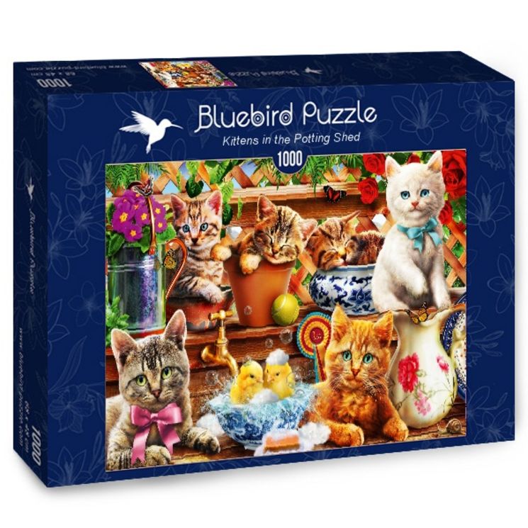 BLUEBIRD PUZZLE 1000P KITTENS IN THE POTTING SHED