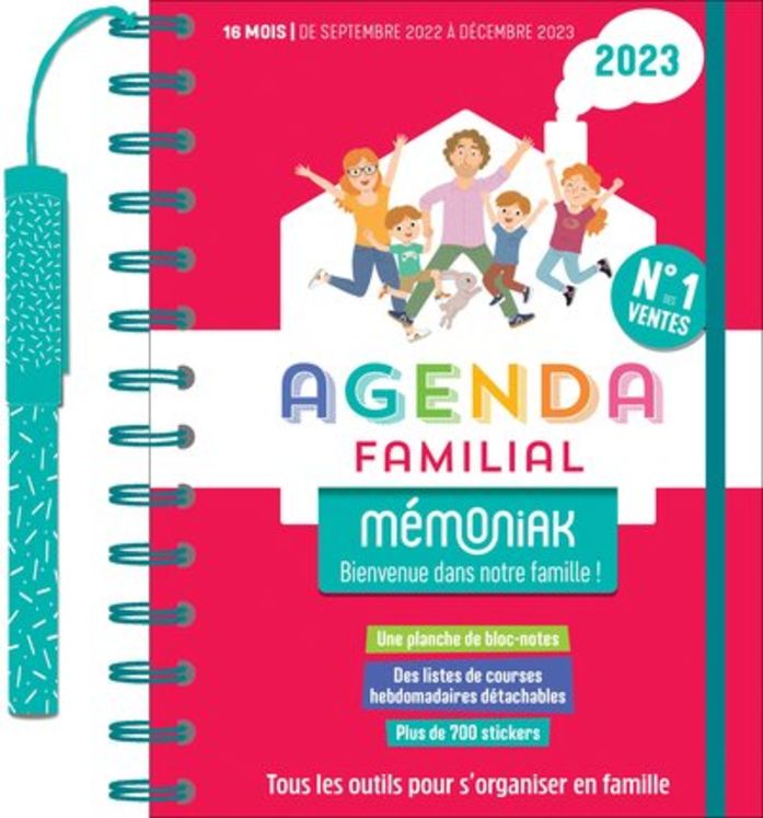 AGENDA FAMILIAL MEMONIAK, SEPT. 2022- DEC 2023