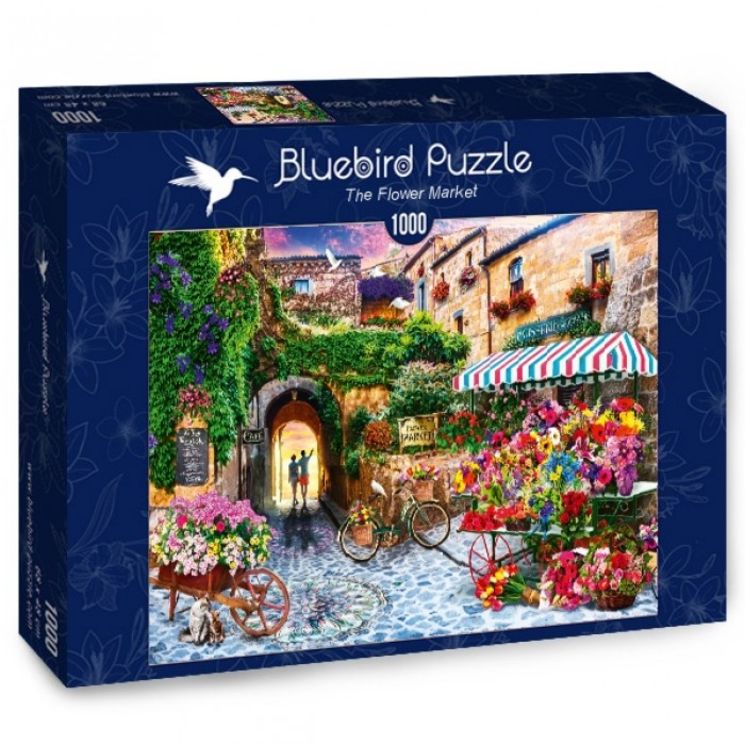 BLUEBIRD PUZZLE 1000P - THE FLOWER MARKET