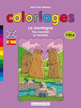 MONTAGNE (COLORIAGES) - ED. 1000 COULEURS 2.90 EUROS