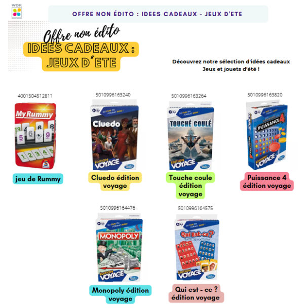 COLIS IDEES CADEAUX NON EDITO JEUX D&acute;ETE 27 VOL MAI 2026 - CDL661